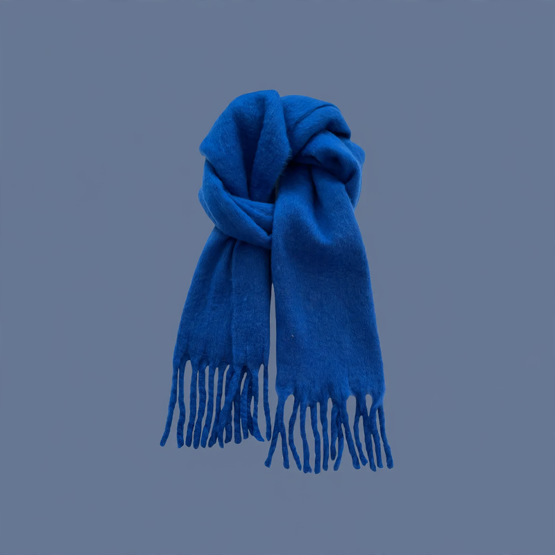 Modischer Schal in Klein-Blau, verschiedene Ausführungen
