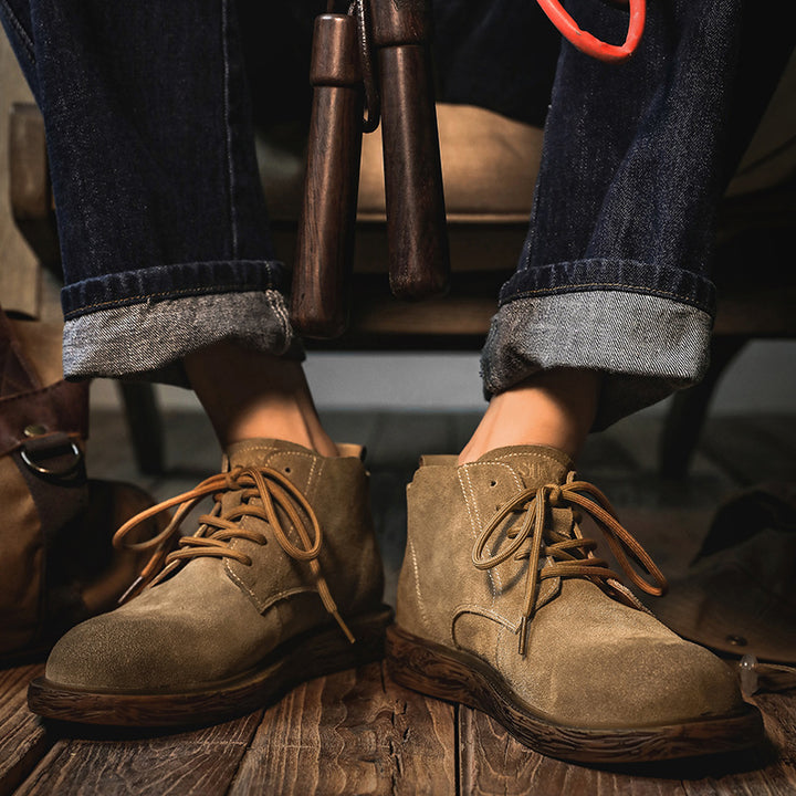 Herren-Desert-Boots, Wildleder, Retro-Stil, 7192