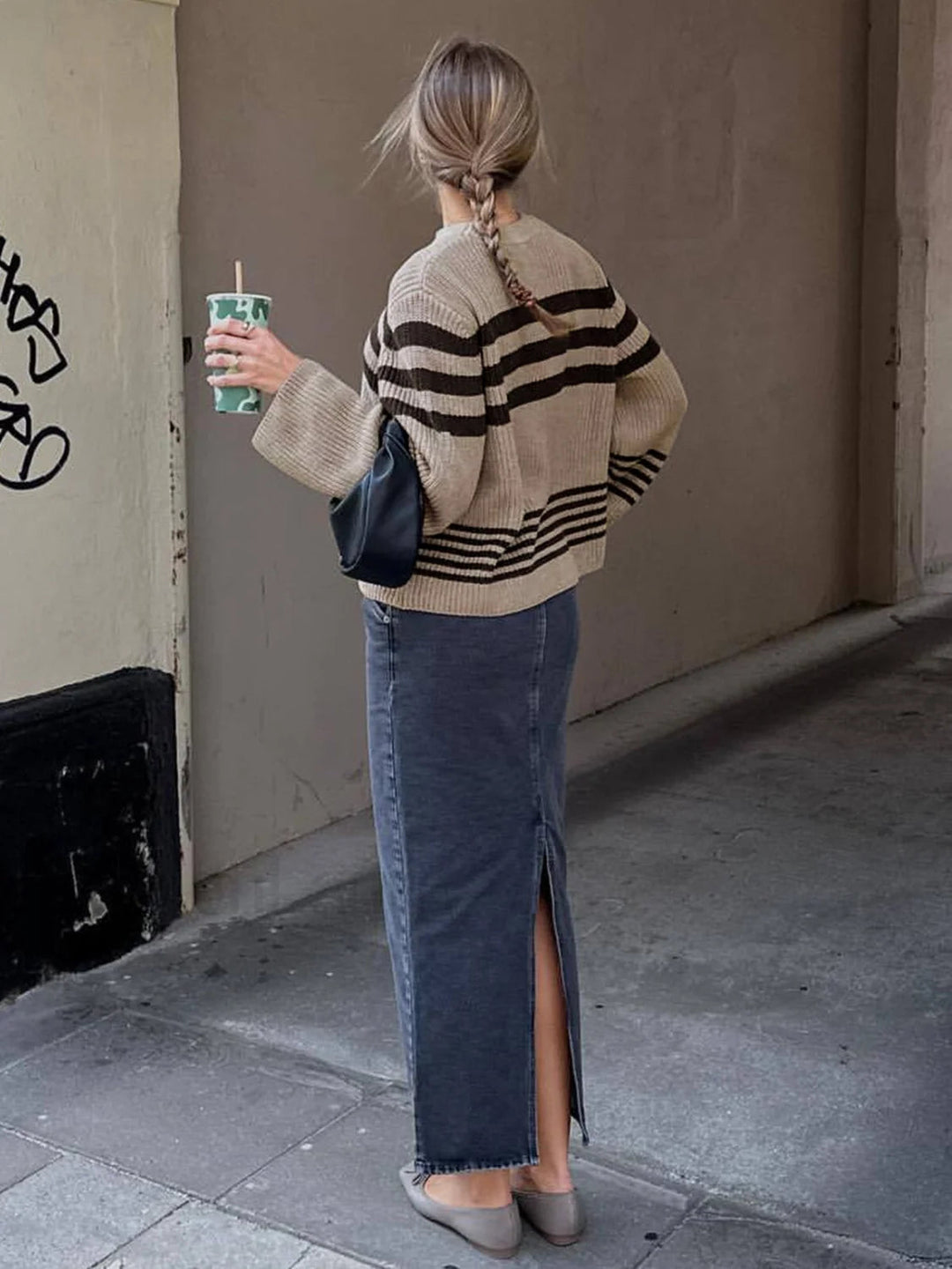Drune | Cozy striped knit sweater for everyday comfort