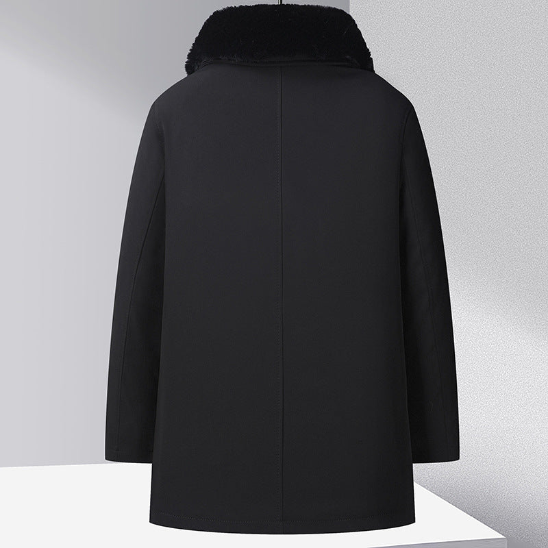 Gefütterte Herren-Winterjacke mit abnehmbarem Innenfutter