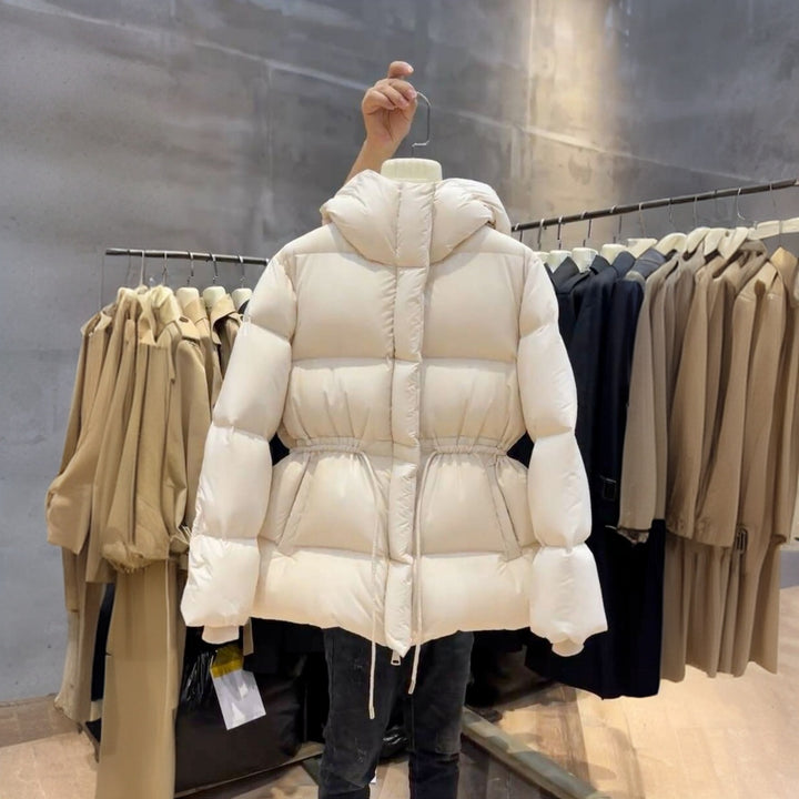 Damen-Winterjacke, tailliert, warm und elegant