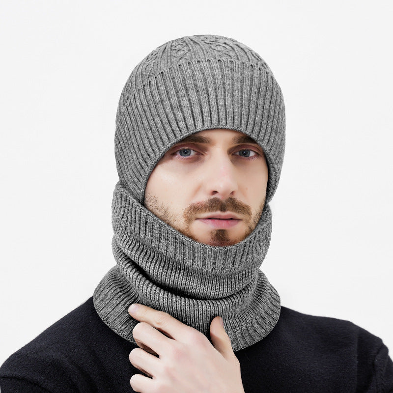 Strickmütze und Halswärmer Set, Einheitsgröße