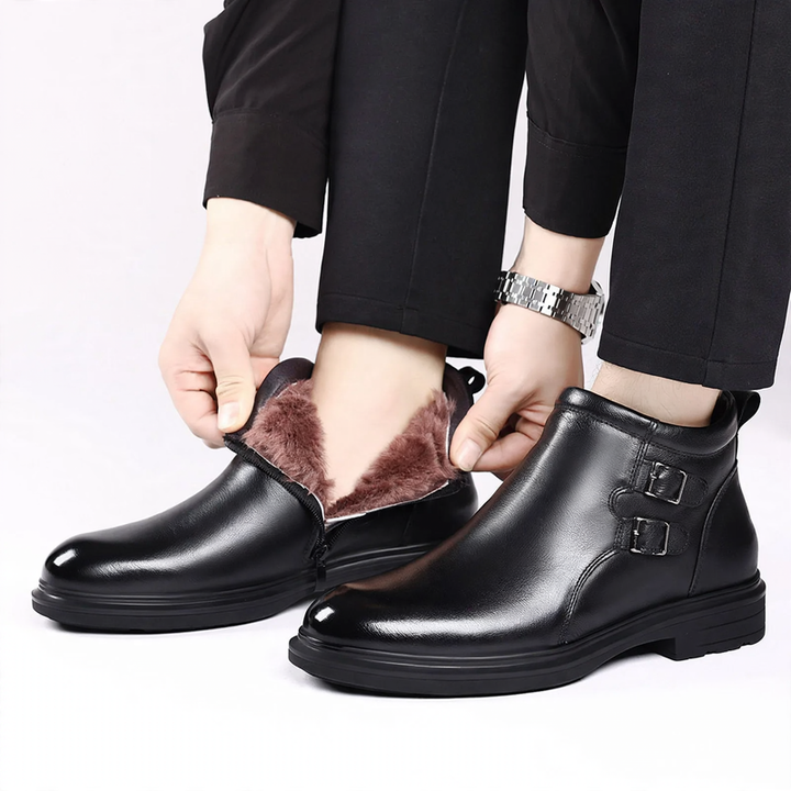 Herren-Chelsea-Stiefel, Rindsleder, Business-Stil