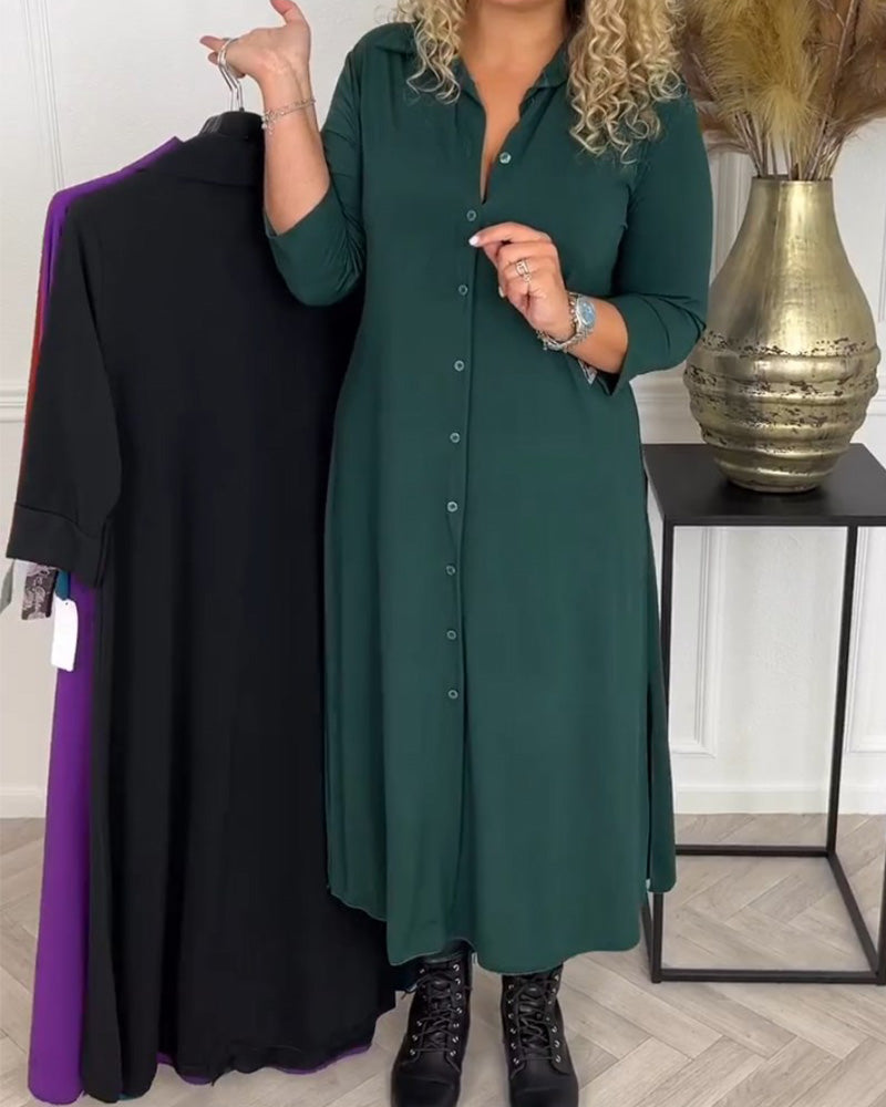 Drune | Hemdkleid mit Knöpfen