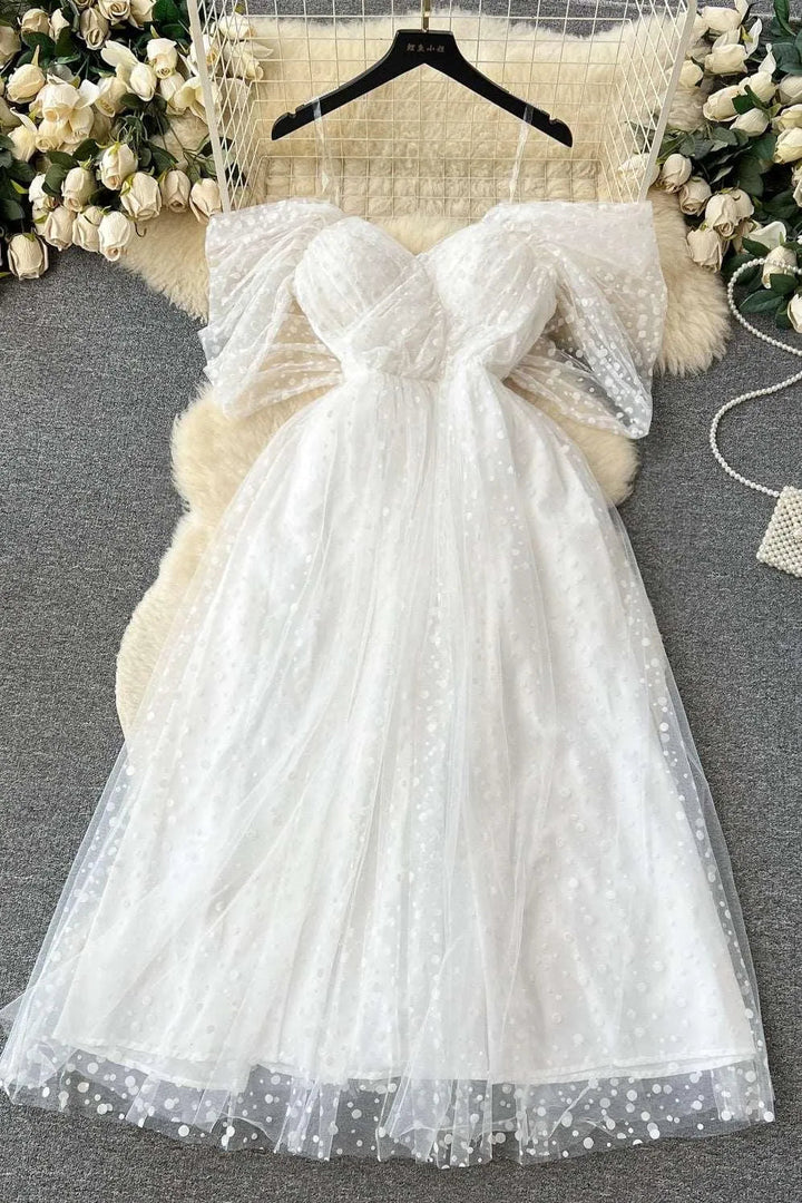 Drune | Weißes Kleid Luxus französisch