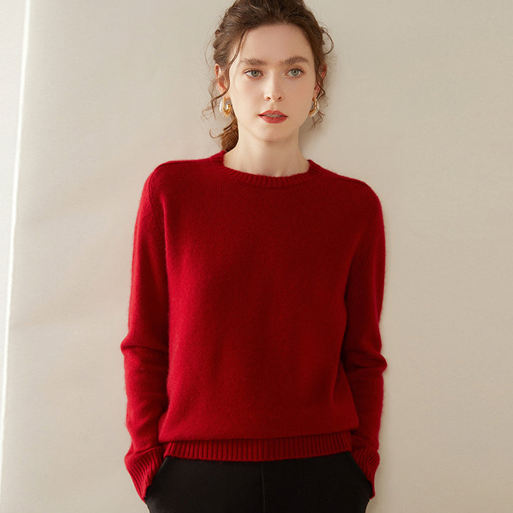 Damen-Kaschmirpullover, 100% Kaschmir, zweifädig