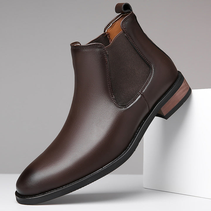 Elegante Herren-Chelsea-Boots, Lederoptik