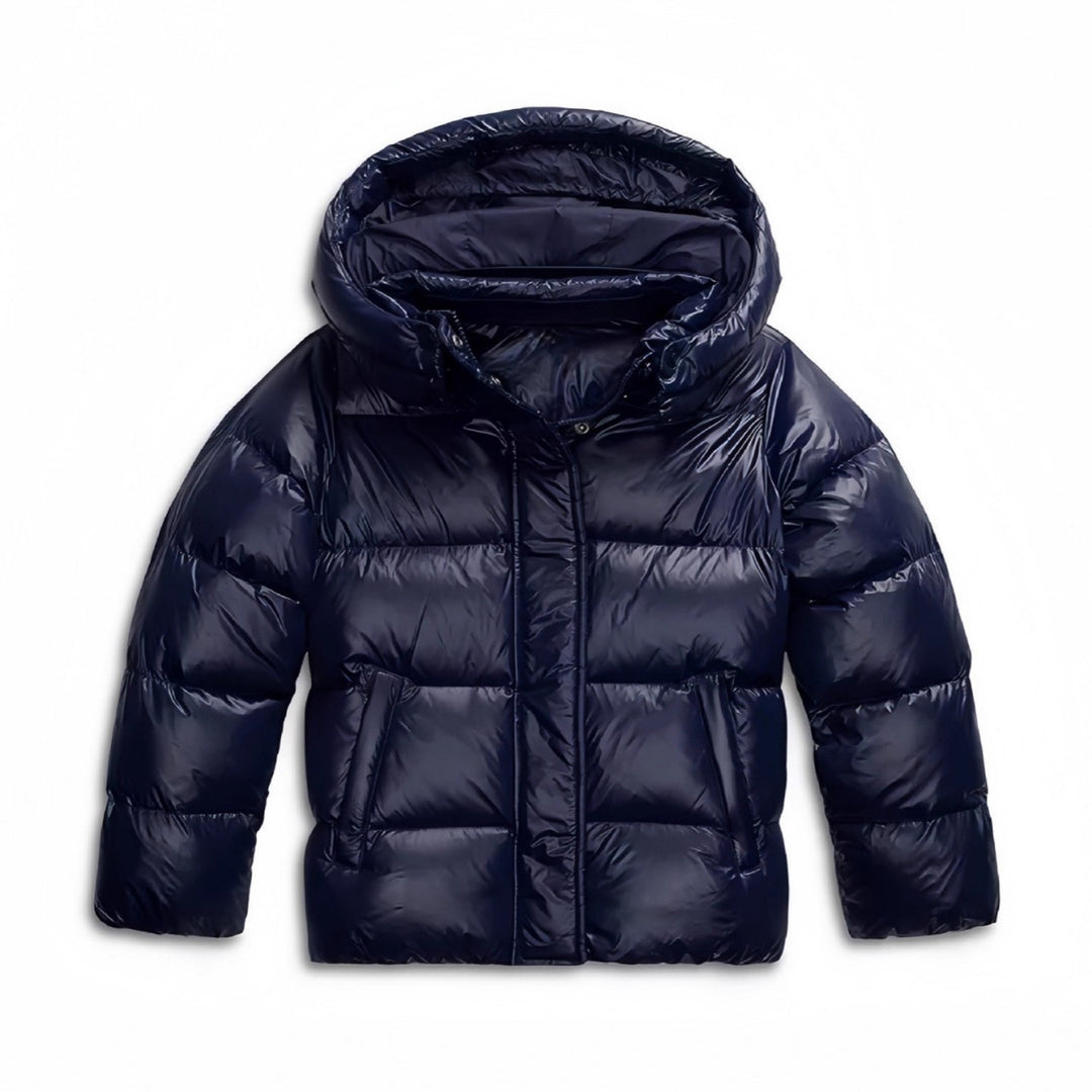 Gefütterte Damen-Kapuzenjacke im modernen Stil