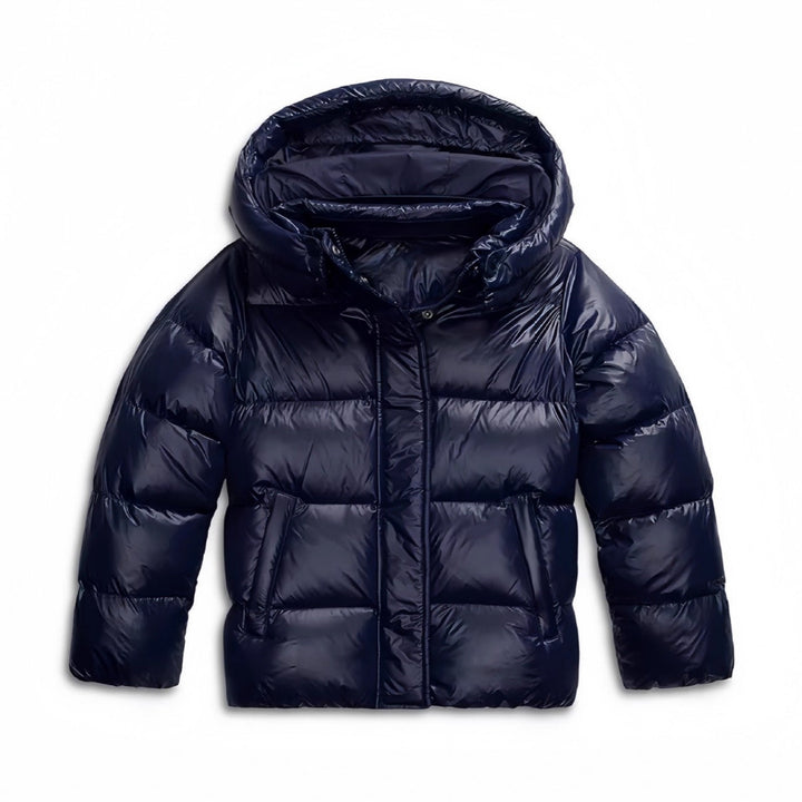 Gefütterte Damen-Kapuzenjacke im modernen Stil
