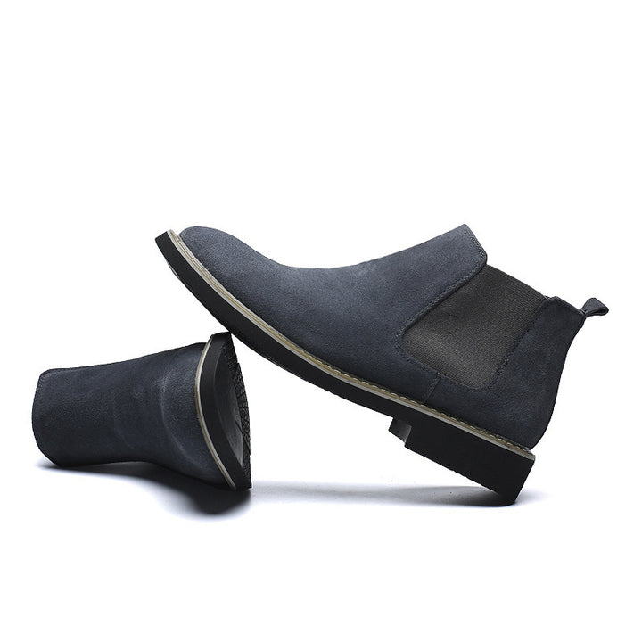 Herren-Chelsea-Stiefel aus Echtleder, gefüttert