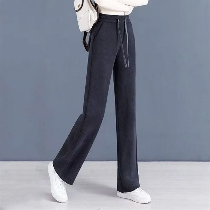 Damen-Freizeithose, Cord, schmaler Schnitt, gefüttert