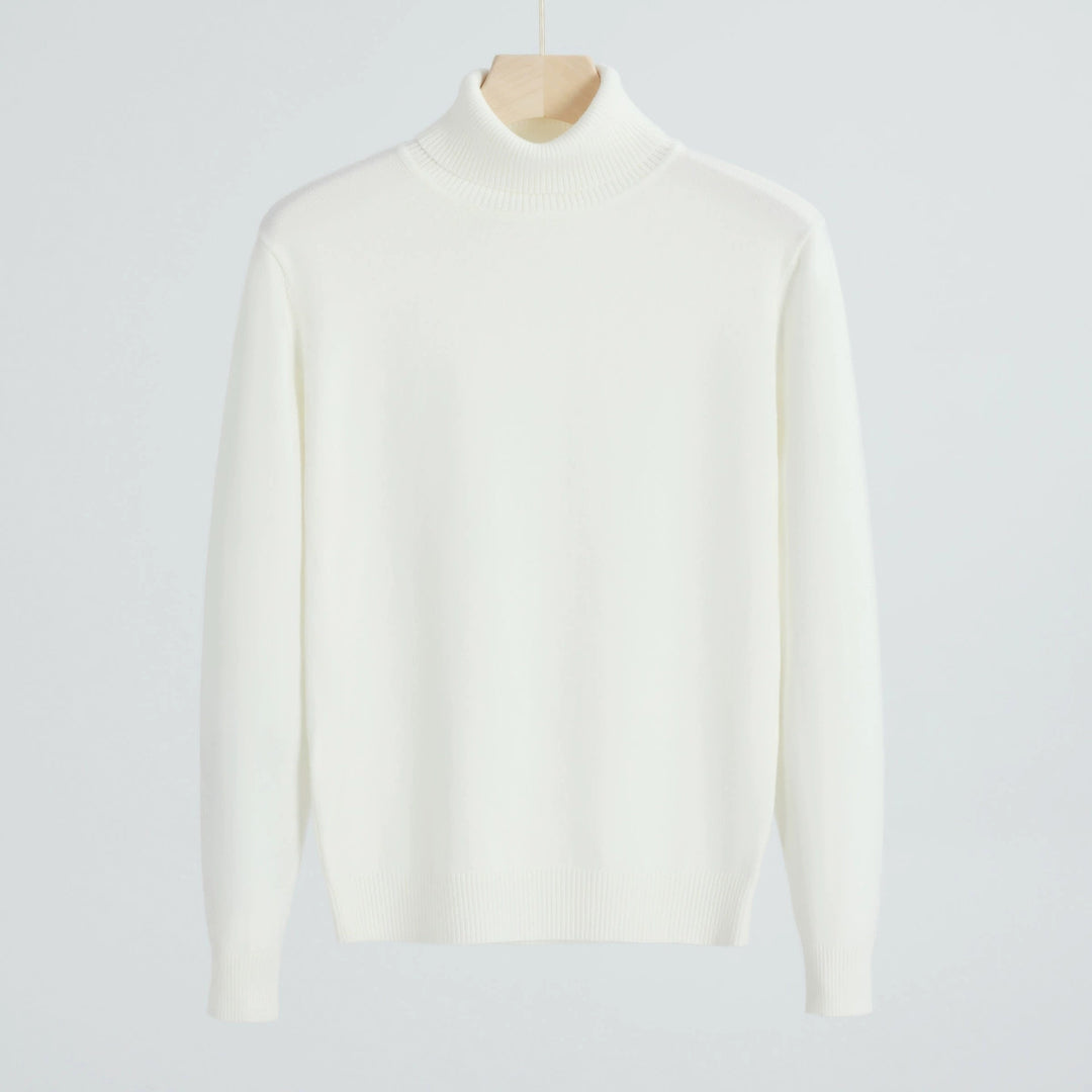 Herren-Strickpullover mit Rollkragen, warm