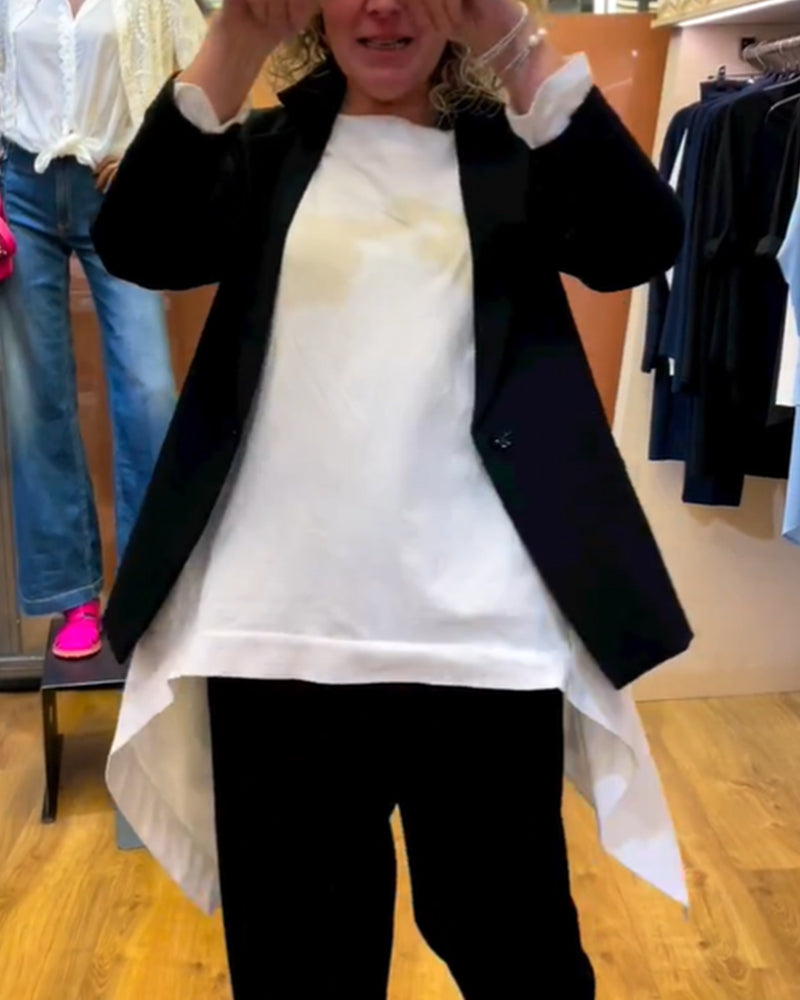 Drune | Basic Top mit Rundhalsausschnitt