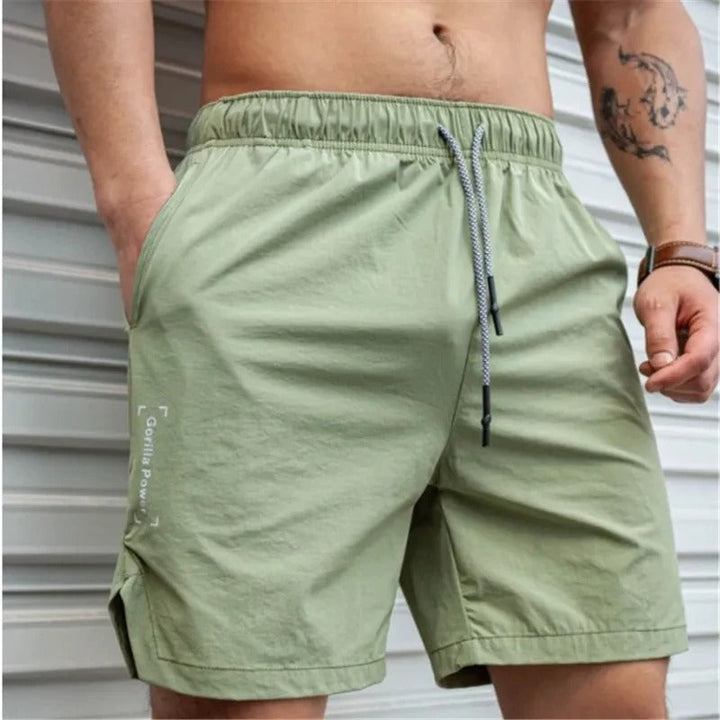 Drune | Atmungsaktive, Einfarbige Badeshorts für Männer mit Kordel