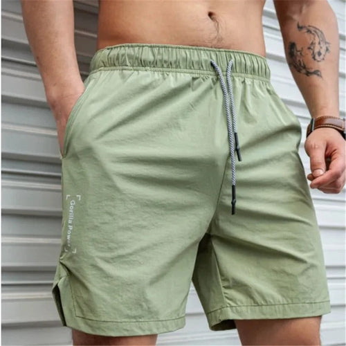 Drune | Atmungsaktive, Einfarbige Badeshorts für Männer mit Kordel