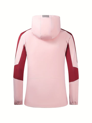 Drune | Sportliche Damen Outdoorjacke mit Kapuze und Taschen mit Reißverschluss