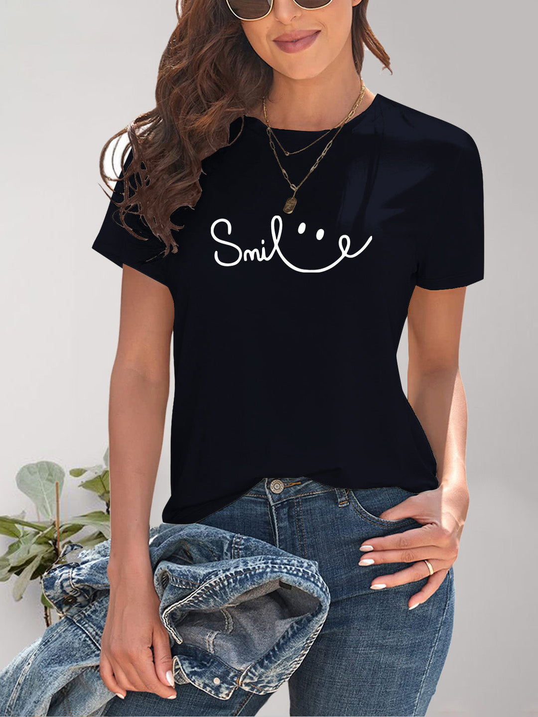 Drune | Smile Rundhals Kurzarm T-Shirt