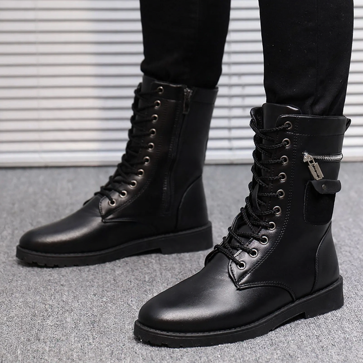 Modische Herren-Stiefel, gefüttert