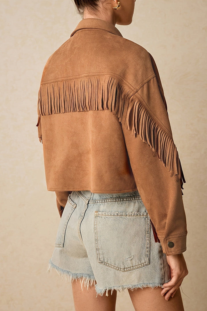 Drune | Farba Fransenbesatz Jacke