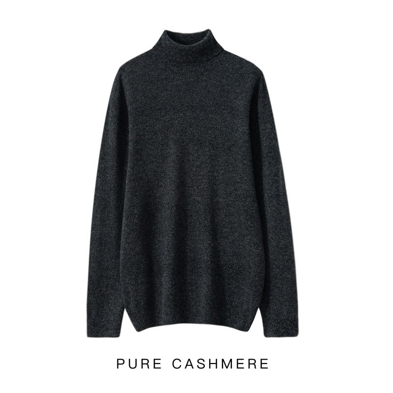 Herren-Rollkragenpullover aus 100% reiner Wolle
