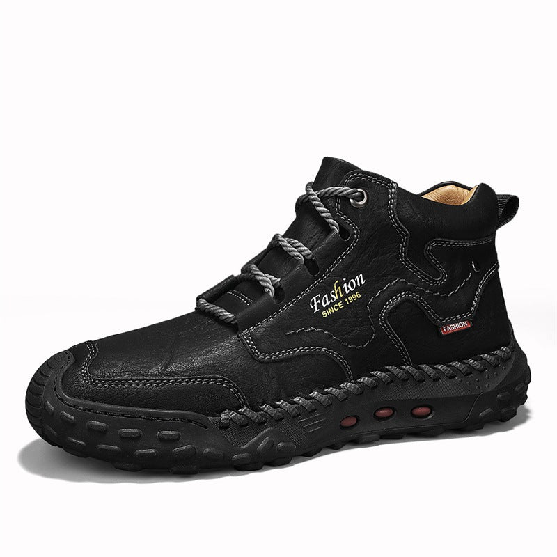 Herren-Stiefeletten, mittelhoher Schaft, gefüttert