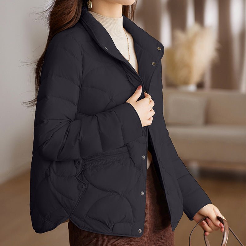 Kurze Damen-Daunenjacke, leicht, modisch