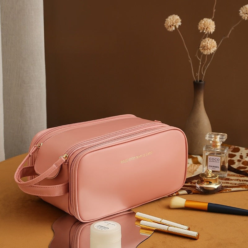 Drune PU-Leder Kosmetiktasche mit U-förmigem Design