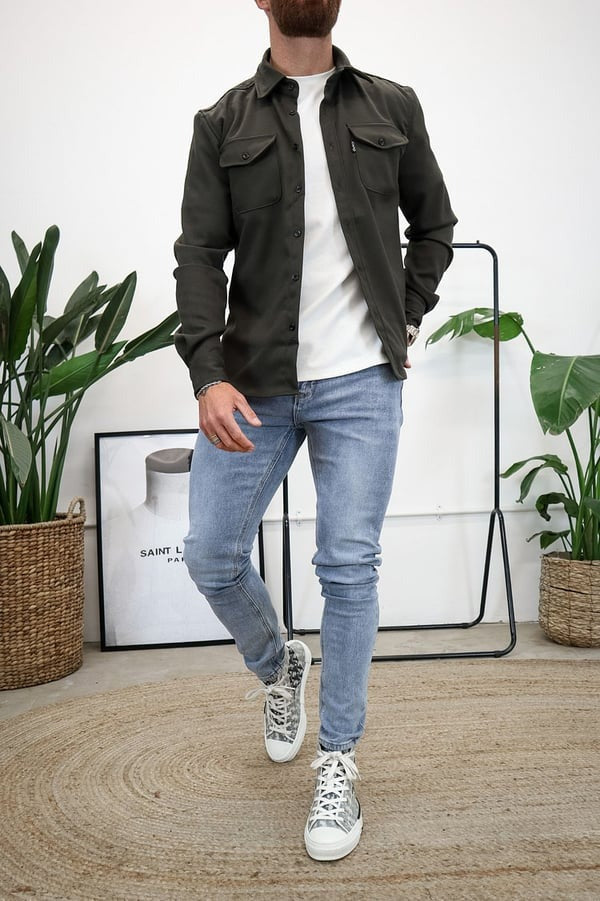Drune | Männer Casual Wickeljacke