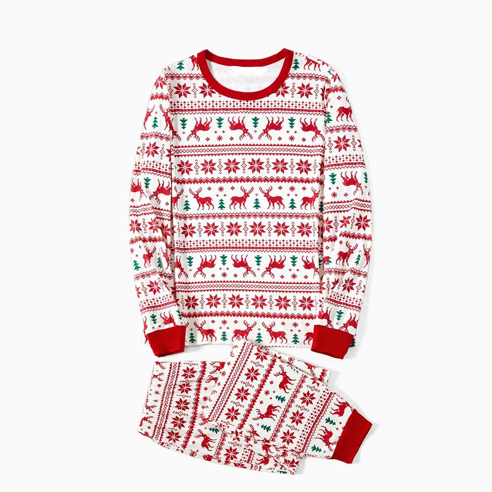 Weihnachts-Pyjama-Set für die Familie, festlicher Druck