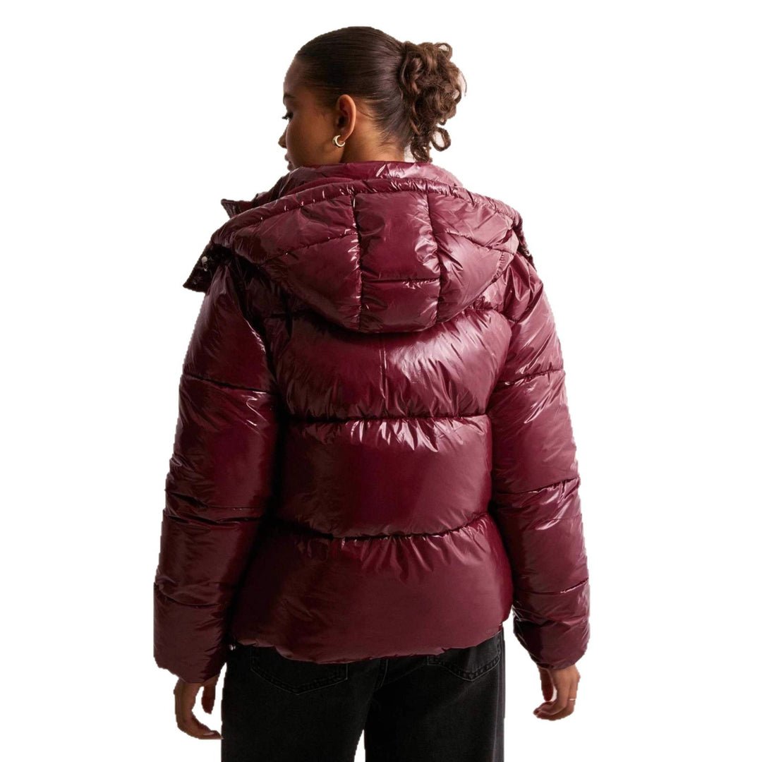 Gefütterte Damen-Kapuzenjacke mit 3D-Effekt
