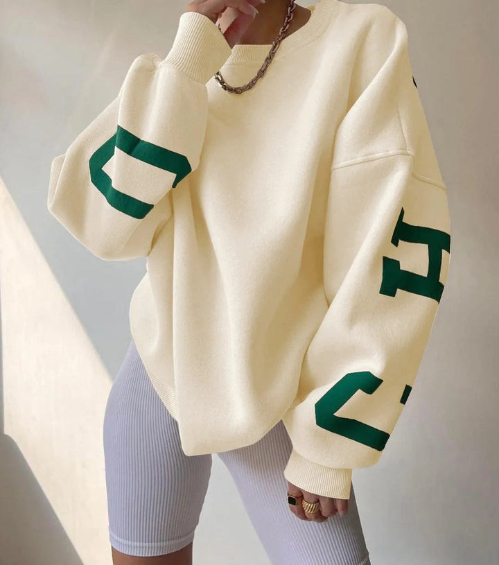 Drune | Damenpullover mit lässigem Druck