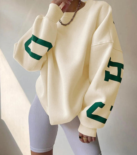 Drune | Damenpullover mit lässigem Druck