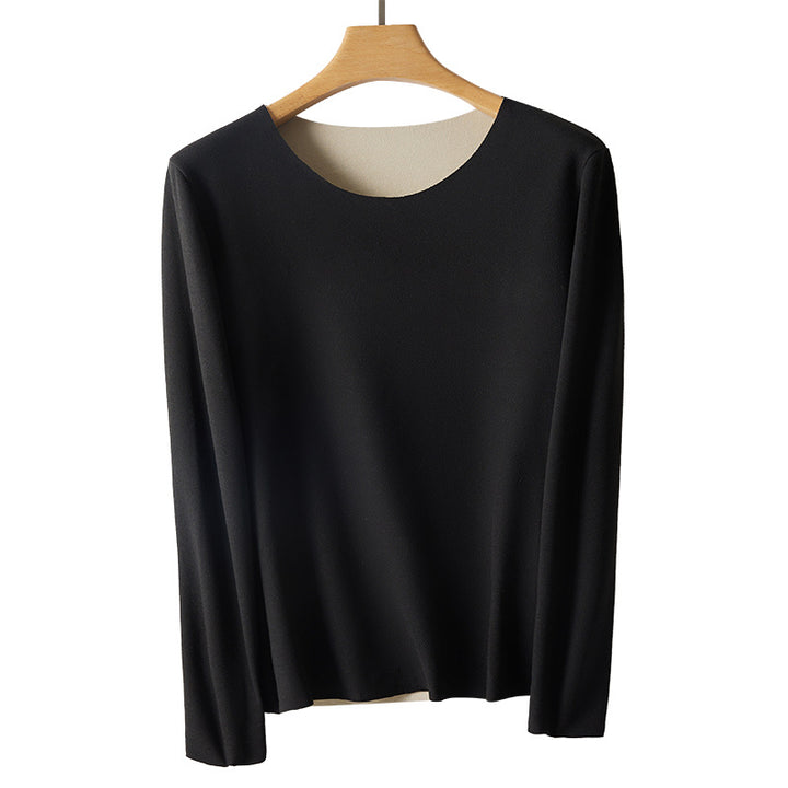 Damen-Thermo-Langarmshirt, Rundhals, wärmend, figurbetont