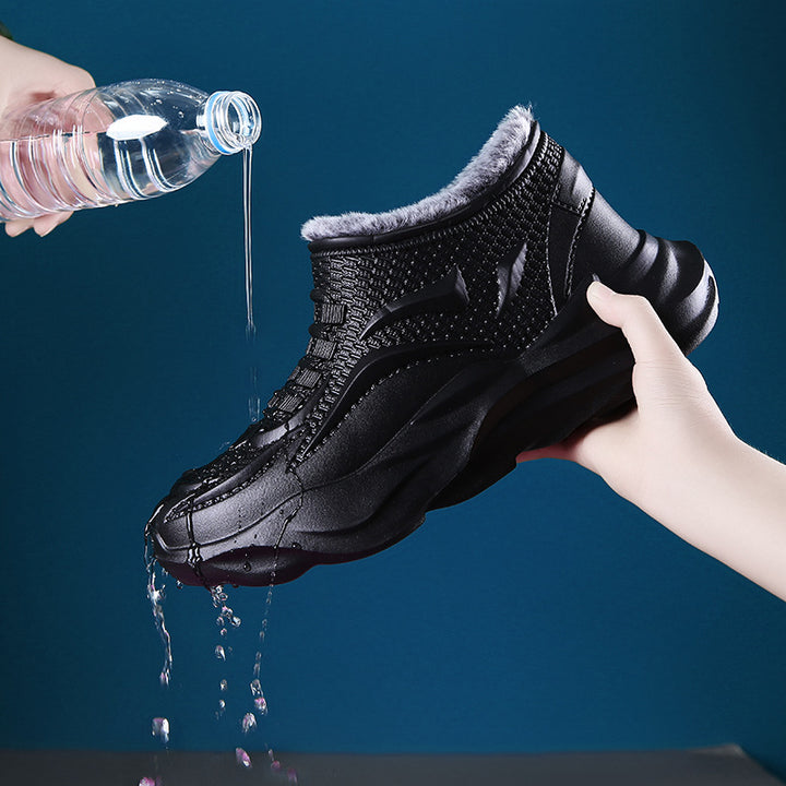 Wasserdichte Herren-Winterstiefel, gefüttert