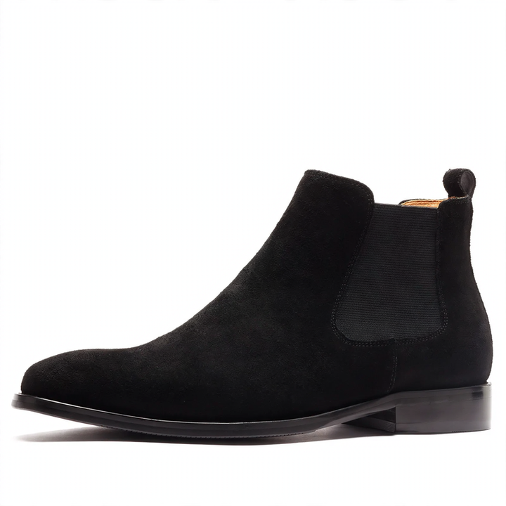 Chelsea-Stiefel für Herren, Leder, mittelhoher Schaft