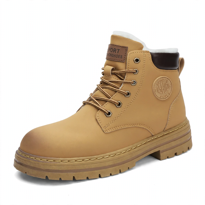 Gefütterte Herren-Worker-Stiefel, wasserdicht