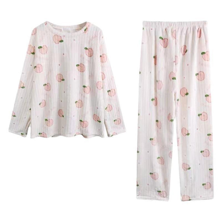 Flauschiger Korallenfleece-Schlafanzug mit Bärenmotiv