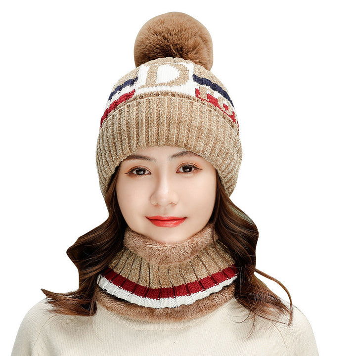 Winter-Strickset: Mütze und Schal für Damen