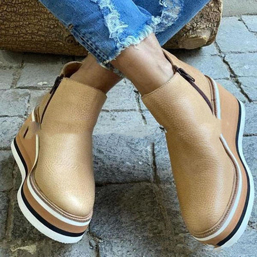 Orthopädische Leder-Sneaker mit Komfortsohle Drune