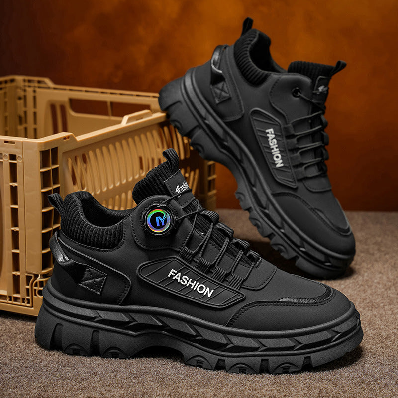 Robuste Herren-Stiefeletten mit Plateausohle