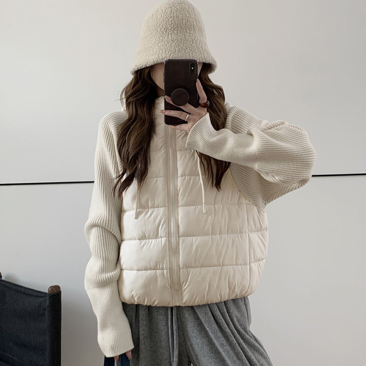 Leichte Damen-Steppjacke mit Kapuze