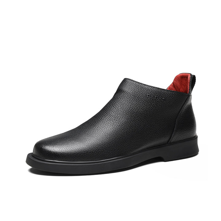 Herren-Chelsea-Stiefel aus Narbenleder