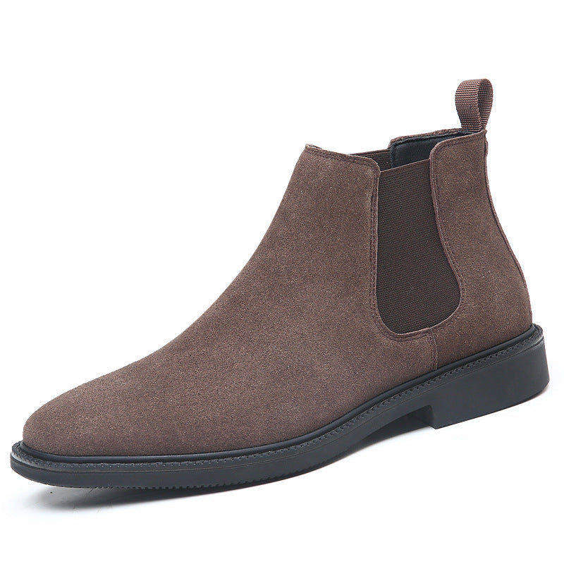 Herren-Chelsea-Stiefel aus Echtleder, gefüttert