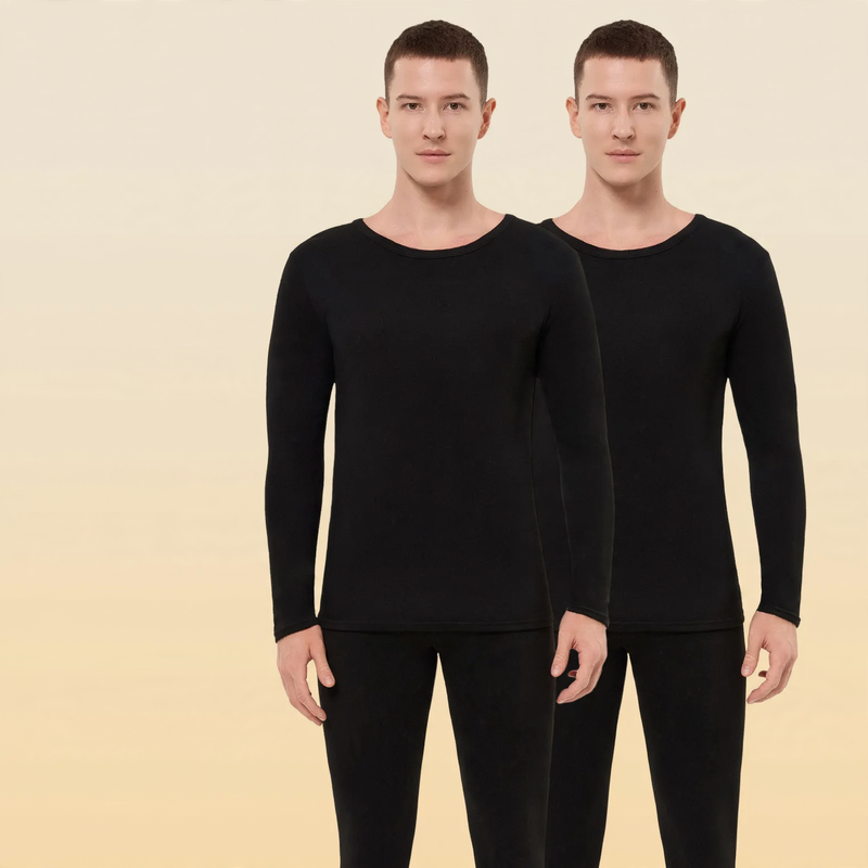 Herren-Thermo-Set, Kaschmir-Seide-Mix, wärmend