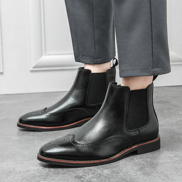 Modische Herren-Chelsea-Stiefel, spitz zulaufend