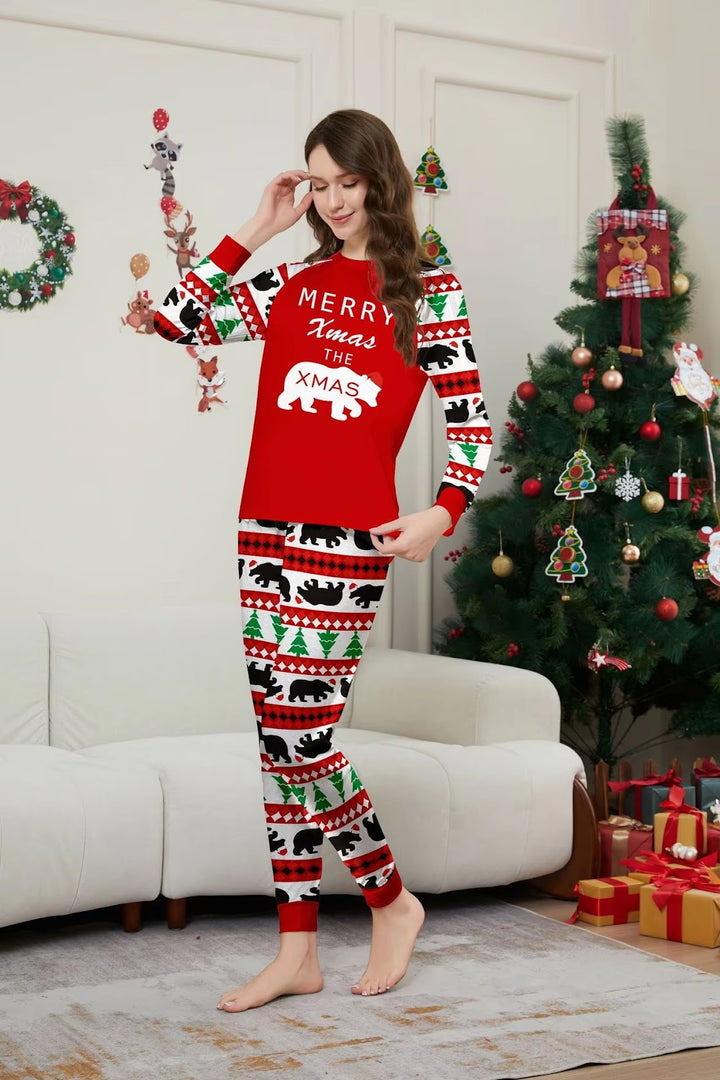 Weihnachts-Schlafanzug-Set für die ganze Familie