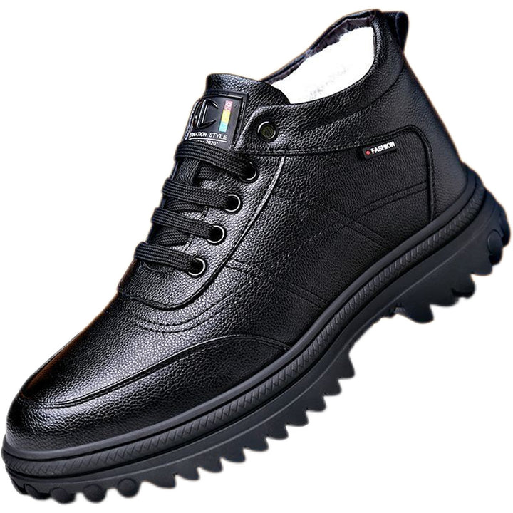 Gefütterte Herren-Winterstiefel, warm und strapazierfähig