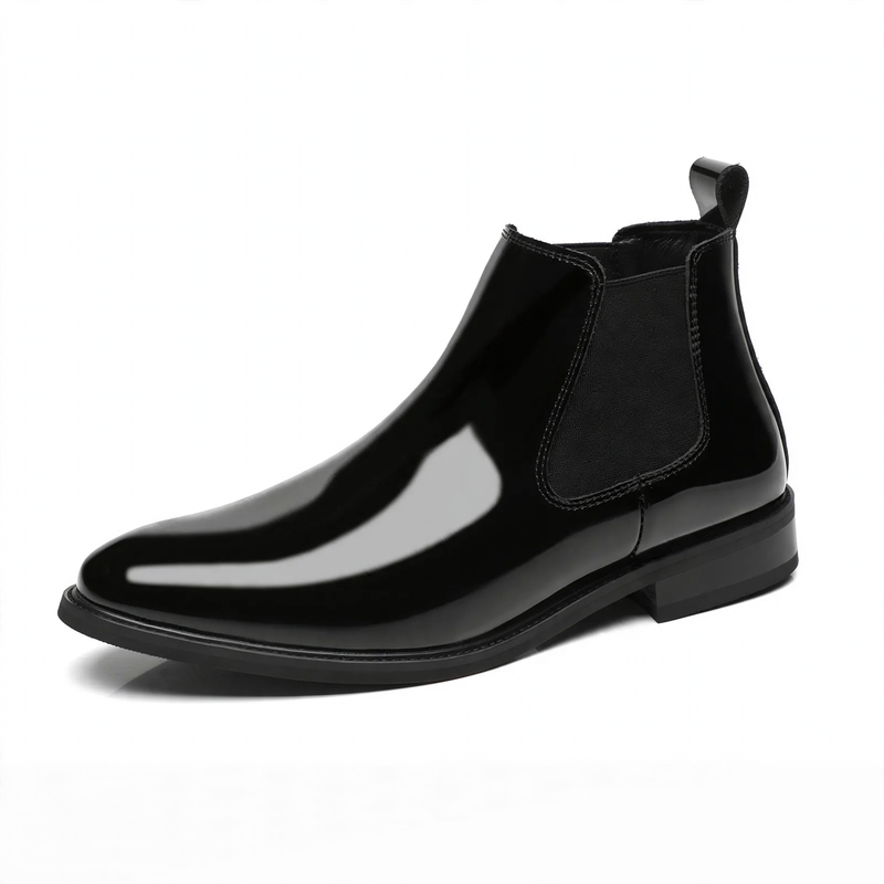 Herren Chelsea-Stiefel aus Leder mit optionaler Erhöhung