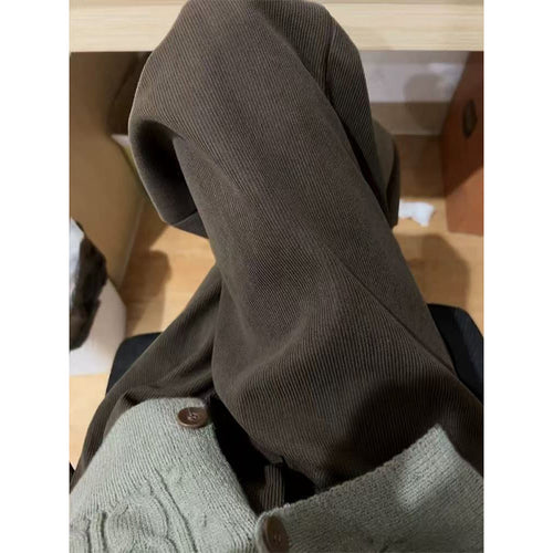 Elegante Cord-Hose für Damen, weit geschnitten