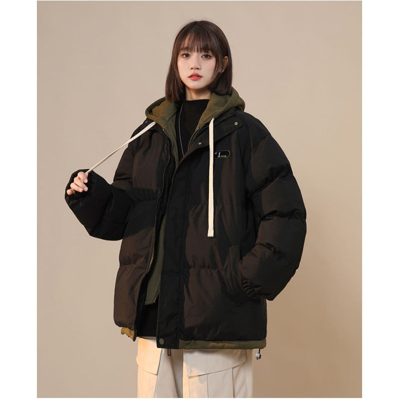 Gefütterte Damen-Winterjacke im Lagen-Look